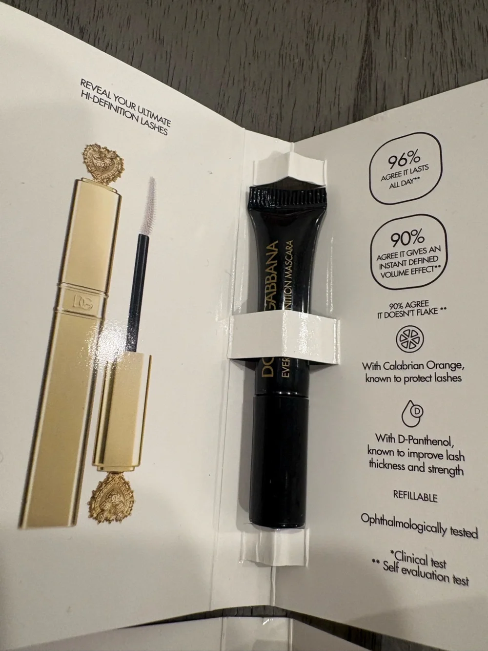 *New Dolce & Gabbana everfull XL 36-hour extreme volume 01 total black mascara